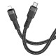 Кабель Hoco U110 Type-C – Lightning (1.2 м · 20W · 3A) (Black)