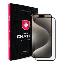 Защитное стекло +NEU Chatel Corning Gorilla Glass для Apple iPhone 15 Pro (Black)