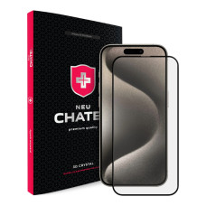 Защитное стекло +NEU Chatel Corning Gorilla Glass для Apple iPhone 15 Pro (Black)