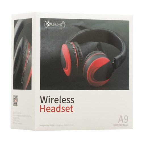 Наушники Bluetooth Celebrat A9 (Red)