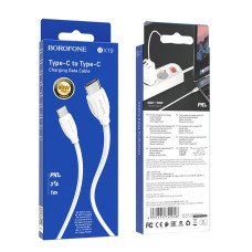 Кабель Borofone BX19 Type-C – Type-C (1 м · 60W · 3A) (White)