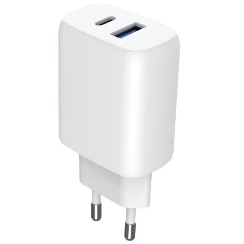 Сетевое зарядное устройство Proove Silicone Power 2 USB-C (30W) с кабелем Type-C – Type-C (White)