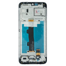 Дисплей для Motorola XT2097 Moto E7 Power з тачскріном в рамці (Black) (Original)