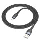 Кабель Hoco U117 USB-A – Lightning (1.2 м · 12W · 2.4A) (Black)