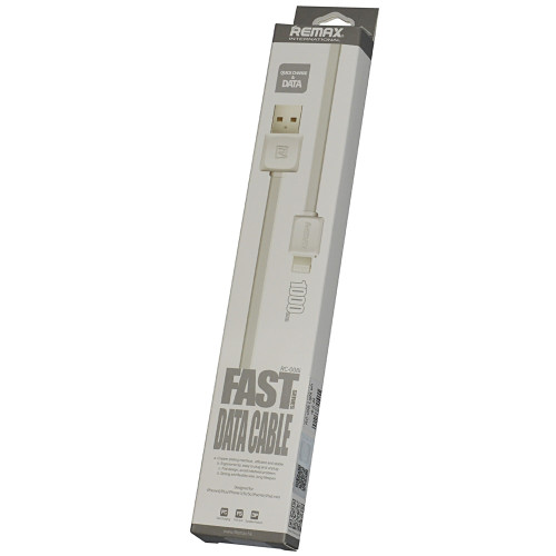 Кабель Remax RC-008i USB-A – Lightning (1 м · 10.5W · 2.1A) (White)