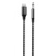 Аудиокабель AUX Proove SoundMesh Lightning – 3.5 мм (1 м) (Gray)