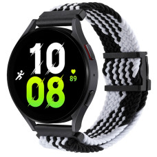 Ремешок универсальный 22 мм Elastic Adjustment для Amazfit, Samsung, Huawei (Black/White)