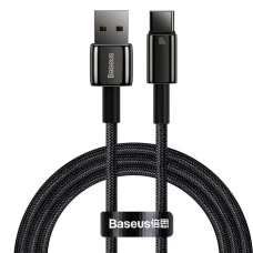 Кабель Baseus Tungsten Gold USB-A – Type-C (1 м · 100W · 5A) (Black)