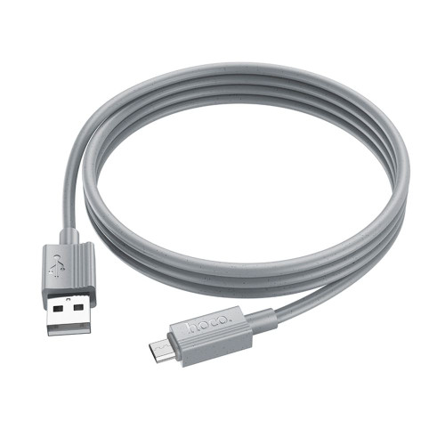 Кабель Hoco X107 USB-A – Micro-USB (1 м · 12W · 2.4A) (Gray)