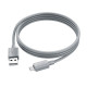 Кабель Hoco X107 USB-A – Micro-USB (1 м · 12W · 2.4A) (Gray)