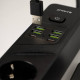 Мережевий фільтр Proove Power Socket P-04 на 4 розетки (4xUSB-A+2xUSB-C · 3 м) (Black)