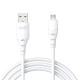 Кабель Avantis A100 USB-A – Micro-USB (1 м · 15W · 3A) (White)