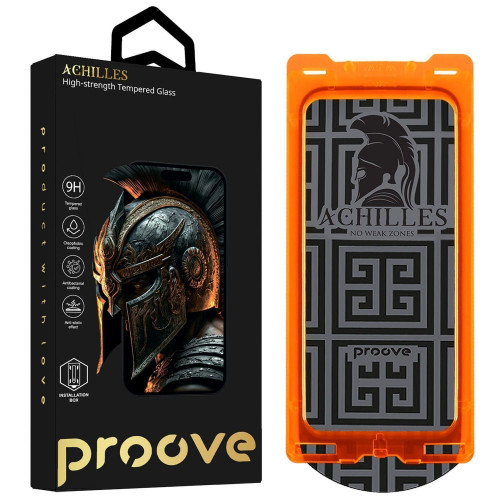 Захисне скло Proove Achilles Installation Box для Apple iPhone 15 (Black)