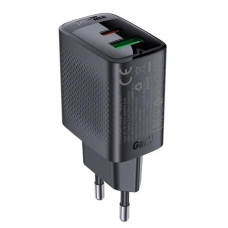 Сетевое зарядное устройство Acefast A78 USB-A+USB-C (20W · 3A) (Black)