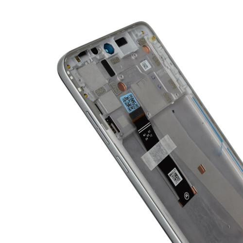 Дисплей для Motorola XT2245 Moto Edge 30 Neo с тачскрином в рамке (Silver) (Original)