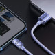Кабель Baseus Crystal Shine Series USB-A – Lightning (1.2 м · 12W · 2.4A) (CAJY001103) (Sky Blue)