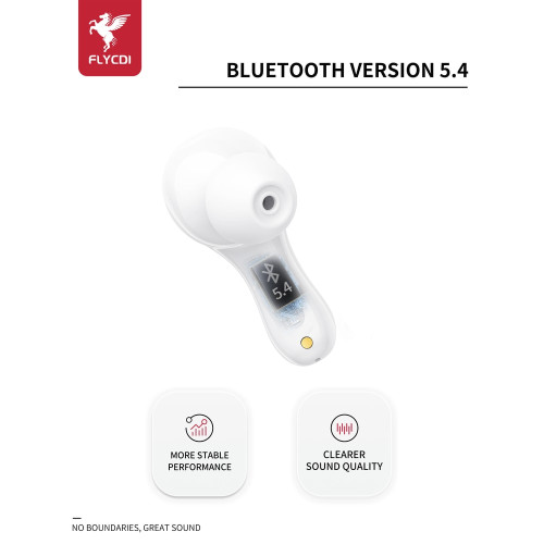 Наушники Bluetooth Wireless FLYCDI TWS-002 (White)