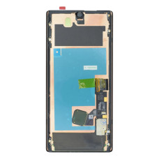 Дисплей для Google Pixel 6 Pro с тачскрином в рамке и сканером отпечатка пальца (Black) (Original Used)