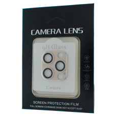 Захисне скло камери KRONOS для Apple iPhone 12 Pro (Full Protect) (Gold)