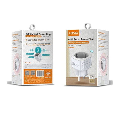 Умная Wi-Fi розетка LDNIO SEW1080 (White)