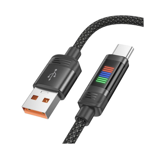 Кабель Hoco U126 USB-A – Type-C (1.2 м · 27W · 2.4A) (Black)