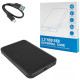 Зовнішній карман для SSD/HDD 2.5 Shuole U25Q1531 USB 3.0 Type-C black