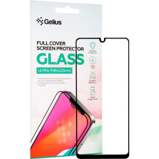 Защитное стекло в тех упаковке для Samsung A225 Galaxy A22 (2021) (Full Glue) (0.3 мм, 2.5D) (Black)