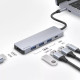 USB-хаб Proove Iron Link 5в1 (Type-C · 3xUSB 3.0 · HDMI) (Silver)