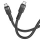 Кабель Hoco U110 Type-C – Type-C (1.2 м · 60W · 3A) (Black)