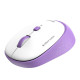 Мишка бездротова MeeTion R571 (1600 DPI) (White/Purple)