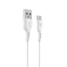 Кабель Wibrand Boa USB-A – Micro-USB (1 м · 12W · 2.4A) (White)