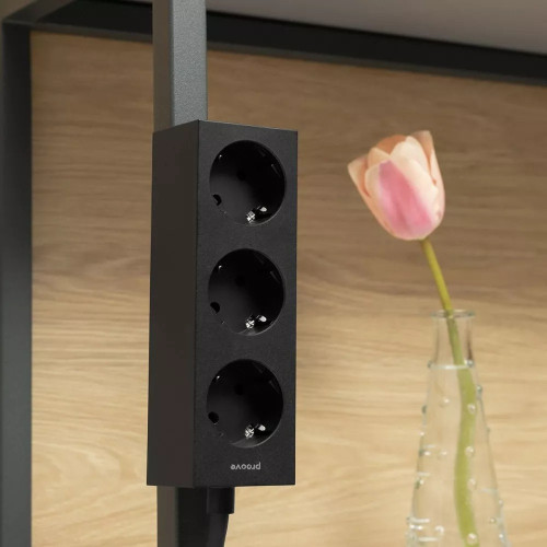 Сетевой фильтр Proove Magnet Strip на 3 розетки (1.6 м) (Black)