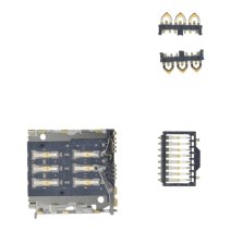 Роз'єм SIM-карти для Xiaomi Redmi Note 14 (4G) 6 pin (8 кріплень) (One SIM)