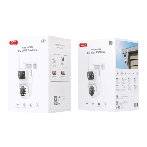 Wi-Fi камера XO CR06 Smart Dual Screen Video (White)