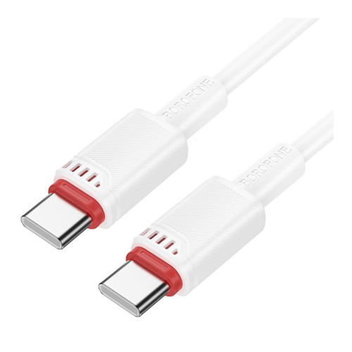 Кабель Borofone BX110 Type-C – Type-C (1 м · 60W · 3A) (White)