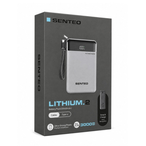 Повербанк Senteo Lithium 2 PS3-02 22.5W (30000 mAh) (Black)