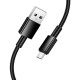 Кабель Hoco X119 USB-A – Micro-USB (1 м · 12W · 2.4A) (Black)