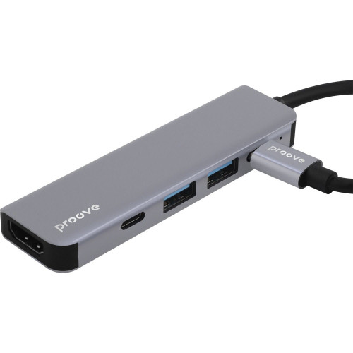 USB-хаб Proove Arc Link 5в1 (2xType-C · 2xUSB 3.0 · HDMI) (Silver)