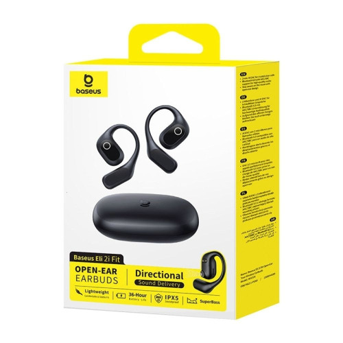 Наушники Bluetooth Baseus Eli 2i Fit Open-Ear (Black)