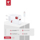Сетевое зарядное устройство FLYCDI FA-005 USB-A (18W · 3A) с кабелем USB-A – Micro-USB (White)