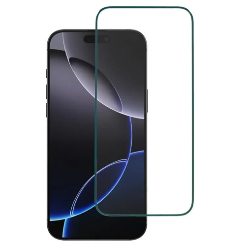Захисне скло Color Frame для Apple iPhone 15 (Full Glue) (Green)
