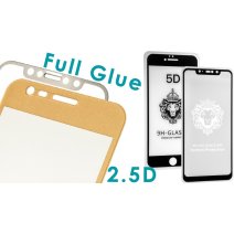 Захисне скло в тех упаковці для Samsung A730 Galaxy A8 Plus (2018) (Full Glue) (0.3 мм, 2.5D) (Black)
