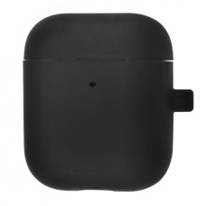 Чехол для AirPods 2 Silicone Case Slim with Carbine (Black)