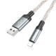 Кабель Hoco U112 USB-A – Lightning (1 м · 12W · 2.4A) (Gray)