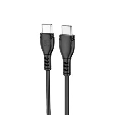 Кабель Wibrand Boa Type-C – Type-C (1 м · 60W · 3A) (Black)