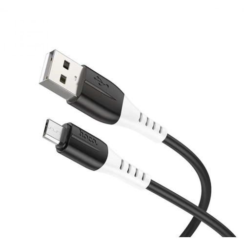 Кабель Hoco X82 Silicone USB-A – Micro-USB (1 м · 12W · 2.4A) (Black)