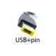 Блок живлення для ноутбука Lenovo 20V 6.75A 135W USB+Pin T-type Rectangular (Black)