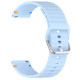 Ремешок универсальный 20 мм Silicone Wavy для Amazfit, Samsung, Huawei (Light Blue)
