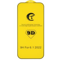 Защитное стекло CT 9D для Apple iPhone 14 Pro (Full Glue) (Black)