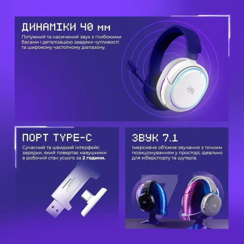 Навушники Bluetooth Proove Gaming Rapture (APP) (Black)